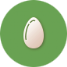Поверхность скорлупы пищевых яиц - иконка